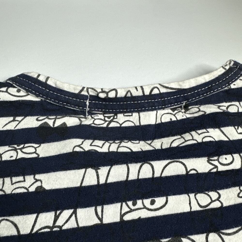 Commes des Garcons Play x Matt Groening Navy Blue Striped Long Sleeve Size Small - Picture 13 of 13